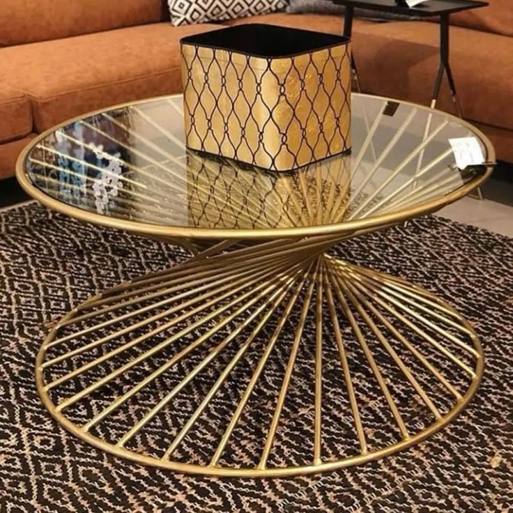 Premium Geometric PVD Center Table India